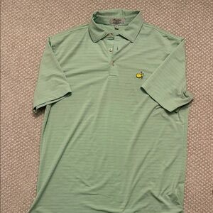 Peter Millar Light Green Polo Shirt Masters